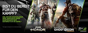 nVidia "For Honor" & "Ghost Recon: Wildlands" Spielebundle